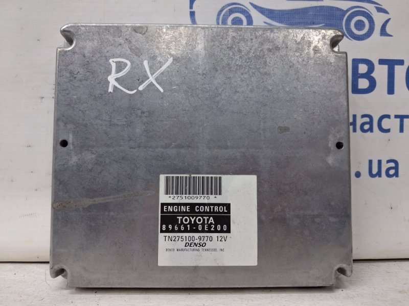 Запчасть блок управления двигателем Lexus RX 350 2003-2009 XU30 3.5 Бензин 2GRFE 896610E200 Б/У Блок управления двигателем Lexus RX 350 2003-2009 XU30 3.5 Бензин 2GRFE 896610E200 Б/У