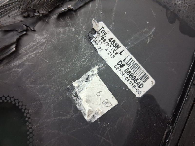 Стекло в кузов заднее левое RX 350 2003-2009 XU30 3.5 Бензин 2GRFE