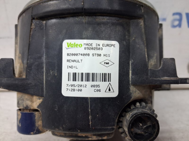 Фара противотуманная Megane 2008-2016 3 1.5 Diesel K9K