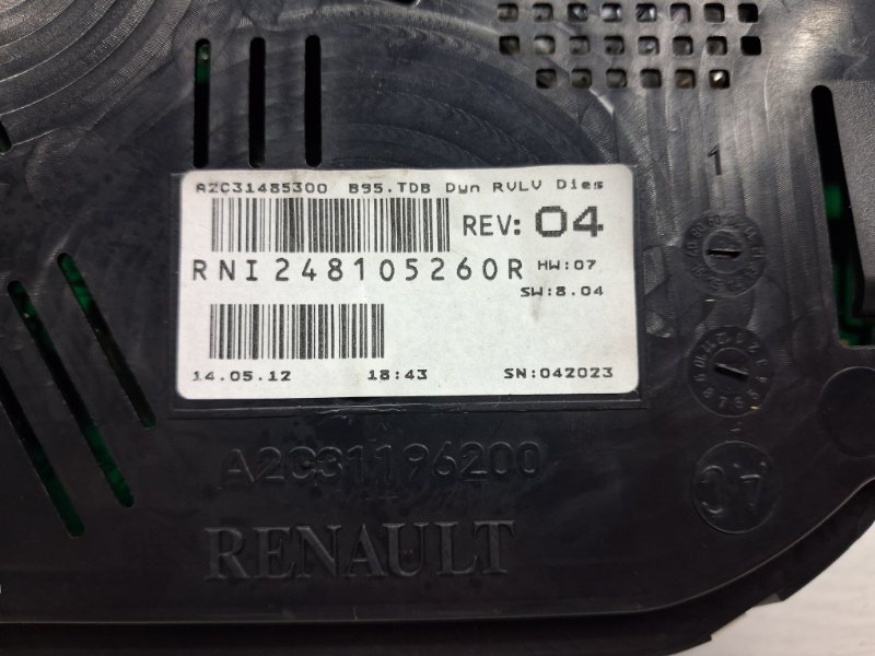 Приборная панель Megane 2008-2016 3 1.5 Diesel K9K