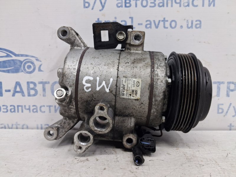 Запчасть компрессор кондиционера Mazda 3 2013-2019 BM 2.2 diesel KF0161450 Б/У Компрессор кондиционера Mazda 3 2013-2019 BM 2.2 diesel KF0161450 Б/У