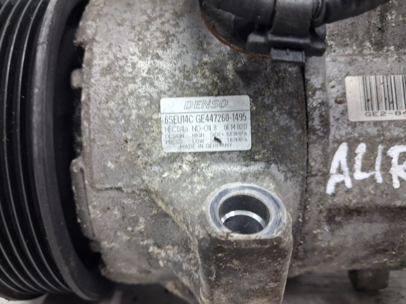 Компрессор кондиционера Auris 2006-2012 E150 1.6 бензин 1ZRFAE