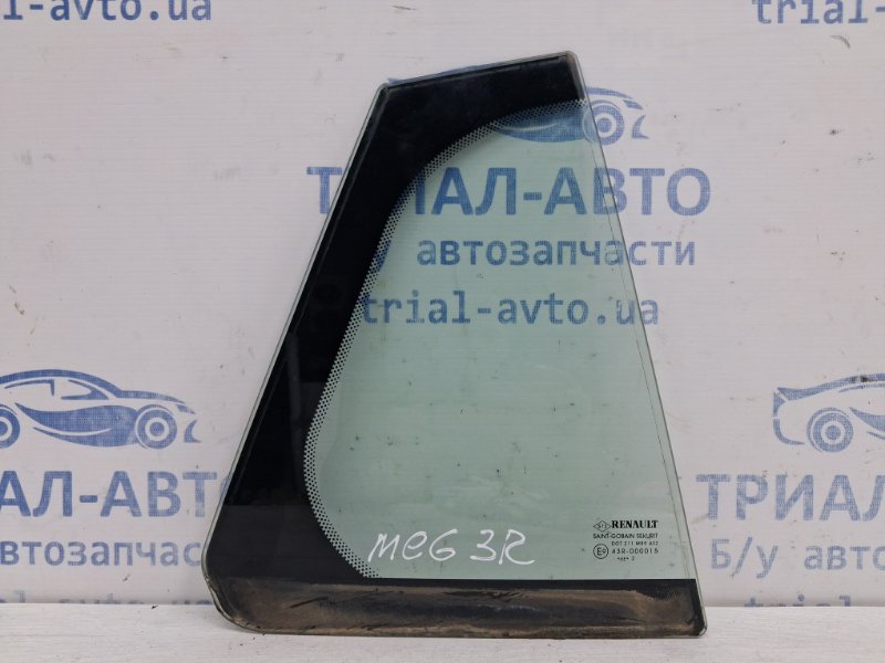 Стекло двери задней правой (форточка) Renault Megane 2008-2016 3 1.5 Diesel K9K 822200012R Б/У