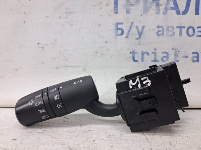 Переключатель подрулевой левый(поворотники) Mazda 3 2013-2019 BM 2.2 diesel KD5166122 Б/У