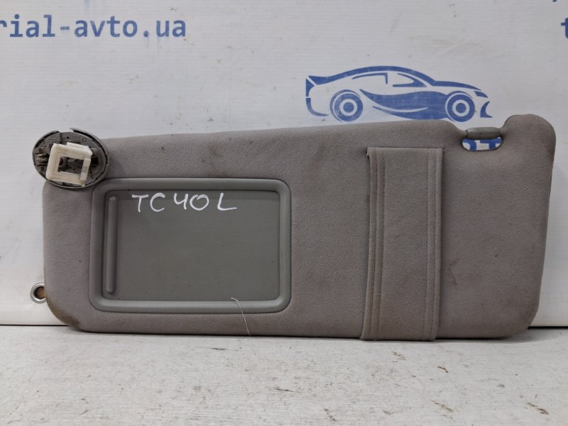 Козырек солнцезащитный левый Toyota Camry 2006-2011 XV40 2.4 Бензин 2AZFE 7432033A70B1 Б/У