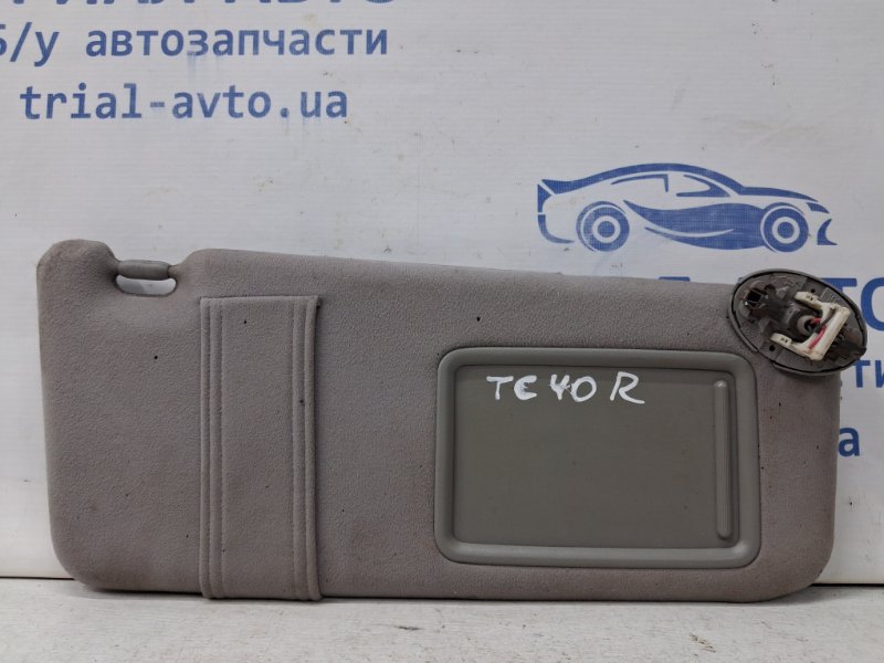 Козырек солнцезащитный правый Toyota Camry 2006-2011 XV40 2.4 Бензин 2AZFE 7431033A80B1 Б/У