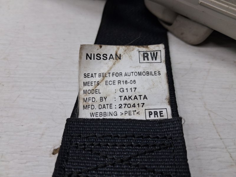 Ремень безопасности передний правый Qashqai 2013-2022 J11 1.2 Бензин HRA2DDT Ремень безопасности передний правый Qashqai 2013-2022 J11 1.2 Бензин HRA2DDT