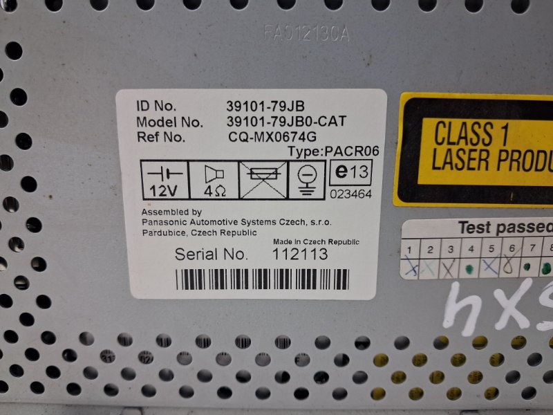 Магнитофон SX4 2006-2014 1 1.6 бензин M16A