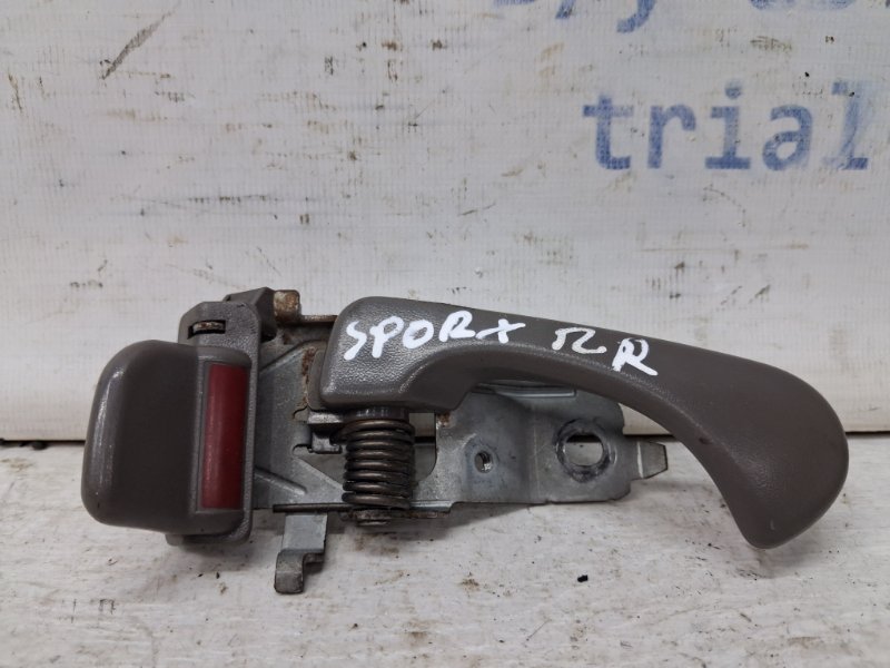 Ручка двери внутренняя правая Mitsubishi Pajero Sport 1996-2008 K9 3.0 бензин 6G72 MR763539 Б/У