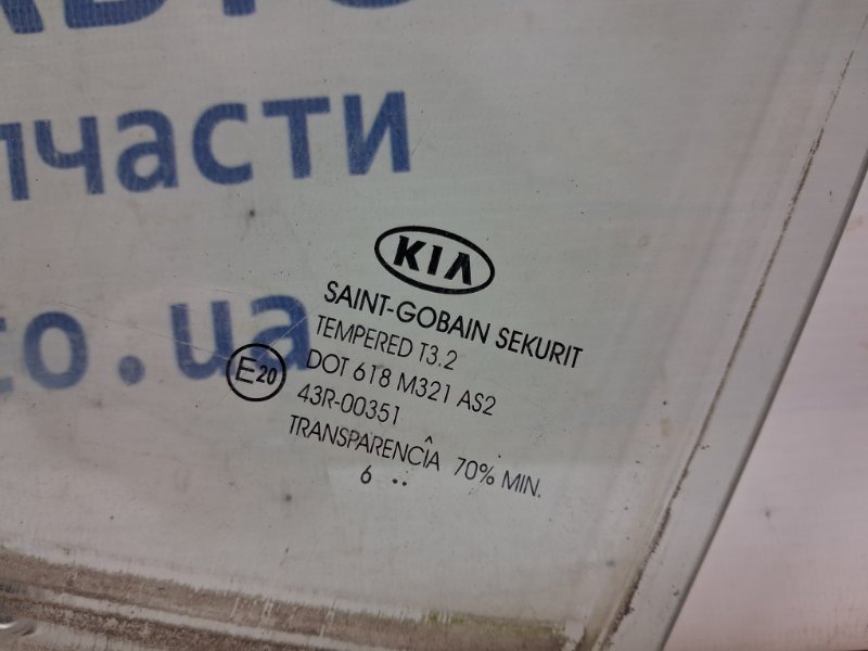 Стекло двери заднее левое Kia Ceed ED 1.6 diesel D4FB