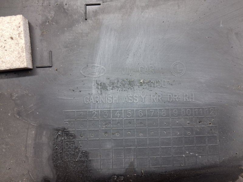 Накладка двери задняя правая Tucson 2004-2009 JM 2.0 diesel D4EA Накладка двери задняя правая Tucson 2004-2009 JM 2.0 diesel D4EA