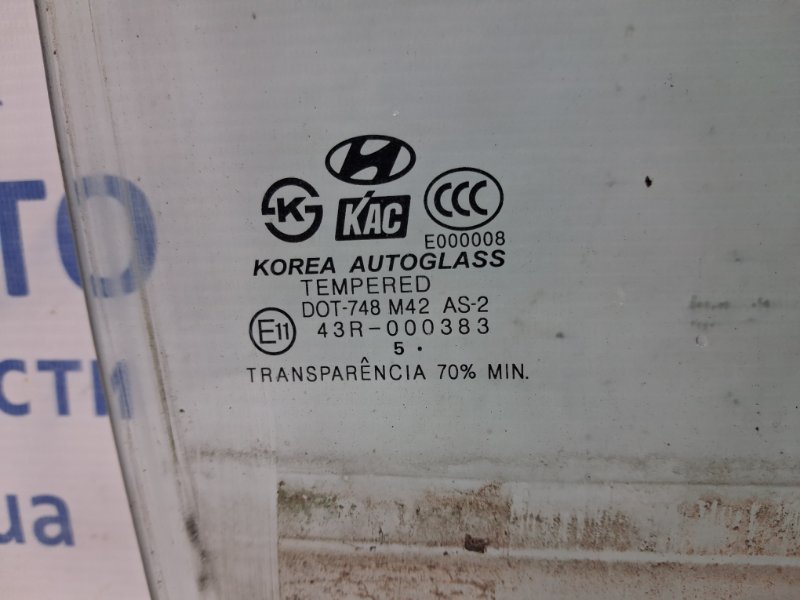 Стекло двери заднее правое Hyundai Sonata NF 2.4 бензин G4KC Стекло двери заднее правое Hyundai Sonata NF 2.4 бензин G4KC