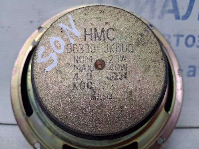 Динамик музыкальный передний Hyundai Sonata NF 2.4 бензин G4KC Динамик музыкальный передний Hyundai Sonata NF 2.4 бензин G4KC