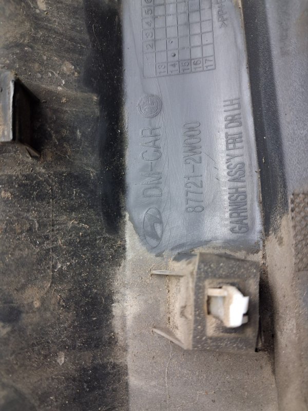 Накладка двери передняя левая Santa fe 2012-2019 DM 2.2 diesel D4HB