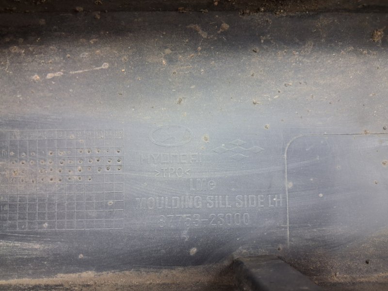 Накладка порога внешняя левая IX35 2009-2015 LM 1.7 diesel D4FD