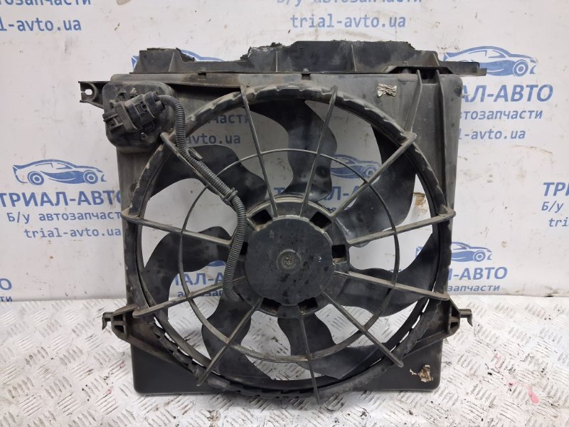 Диффузор с вентилятором радиатора Santa fe 2012-2019 DM 2.2 diesel D4HB