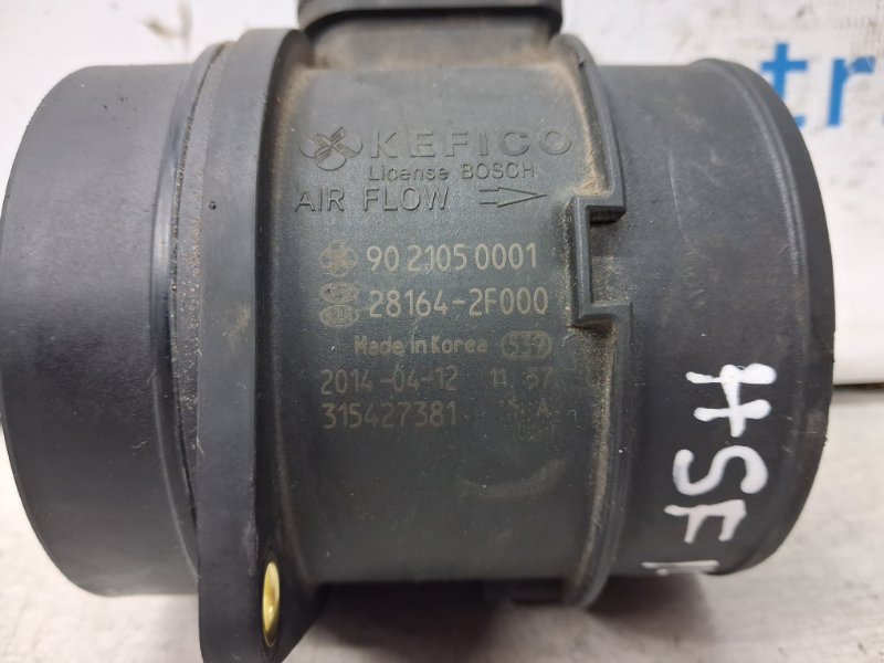 Датчик расхода воздуха Santa fe 2012-2019 DM 2.2 diesel D4HB