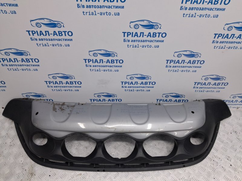 Решетка бампера (губа с круглыми заборниками) Juke 2010-2019 F15 1.6 turbo MR16DDT