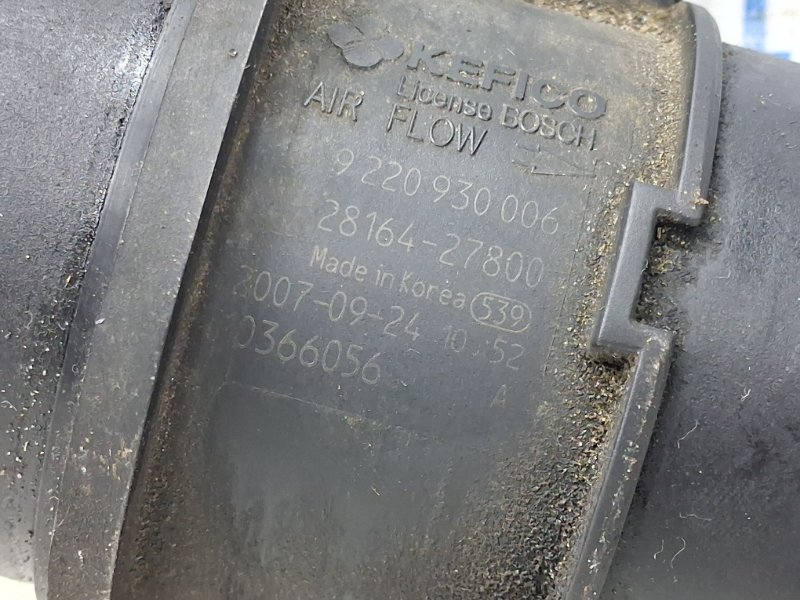 Датчик расхода воздуха Sorento 2002-2011 BL 2.5 diesel D4CB