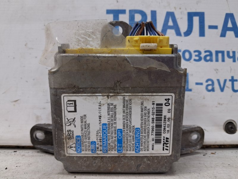 Блок AIRBAG Honda Civic 2005-2012 FD 1.8 бензин R18A 77960SNBT02 Б/У
