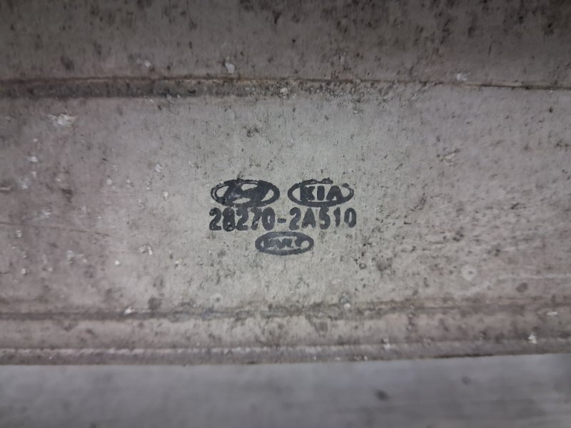 Радиатор интеркуллера Sportage 2015-2022 QL 1.7 diesel D4FD