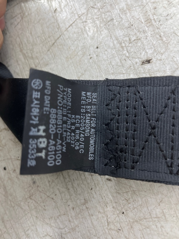 Ремень безопасности передний левый I30 2011-2017 GD 1.6 diesel D4FB