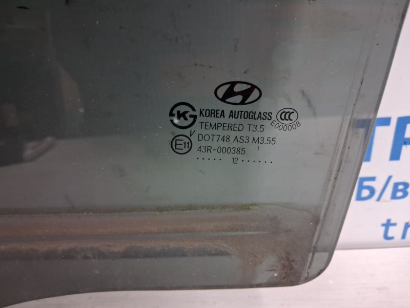 Стекло двери заднее левое Hyundai Santa fe CM 2.2 diesel D4HB