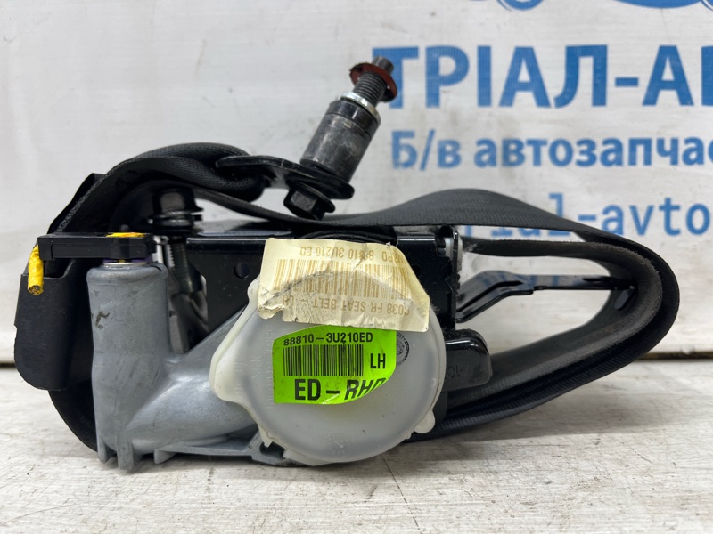 Ремень безопасности передний левый Kia Sportage 2010-2016 SL 1.7 diesel D4FD 888103U210ED Б/У
