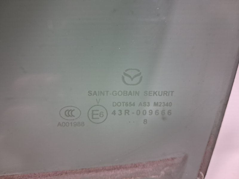 Стекло двери заднее левое CX 9 2006-2015 TB 3.7 бензин MZI