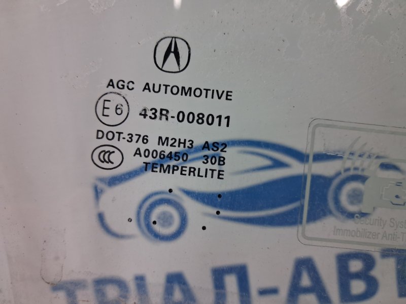 Стекло двери переднее правое MDX 2006-2013 YD2 3.7 бензин J37A1