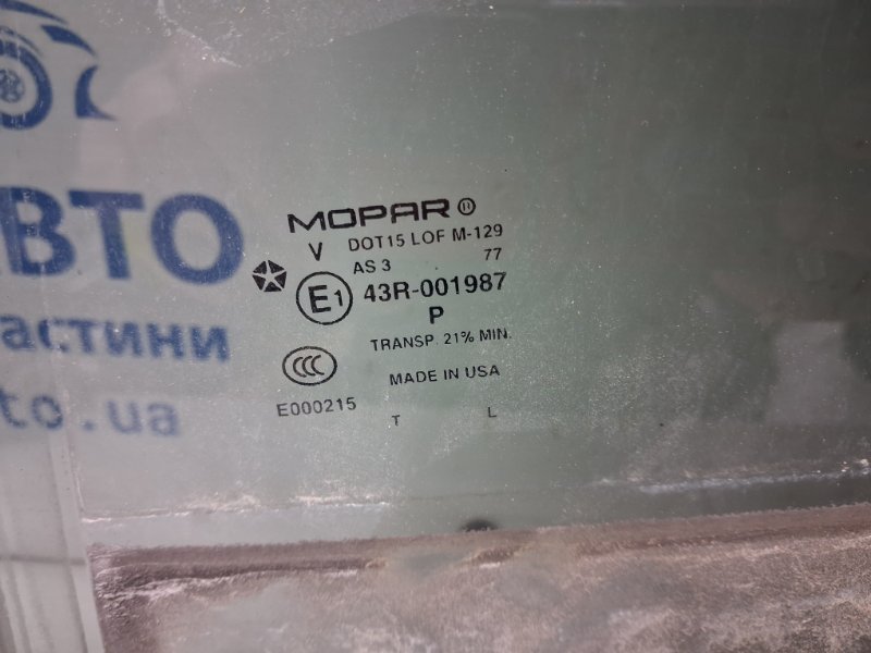 Стекло двери заднее левое Cherokee 2013-2019 KL 3.2 бензин EHK