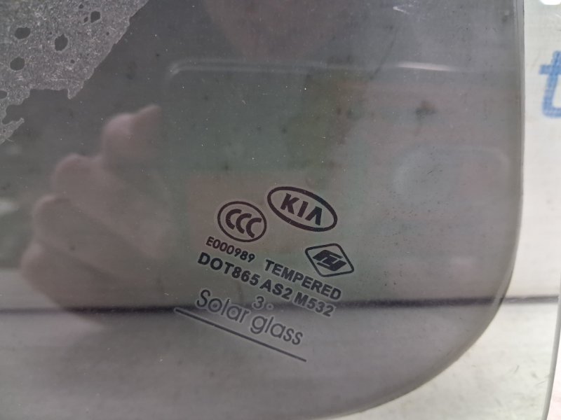 Стекло двери задней левой (форточка) Optima 2010-2016 TF 2.4 бензин G4KJ