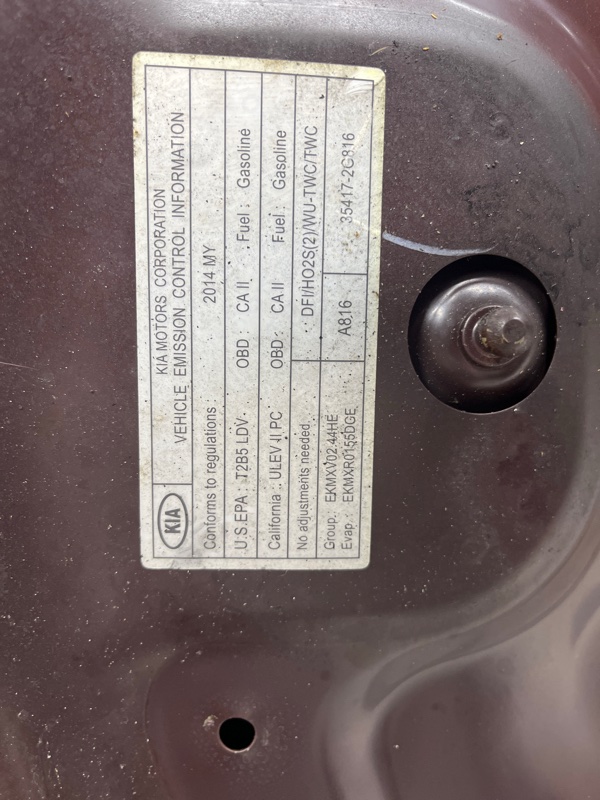 Капот Optima 2010-2016 TF 2.4 бензин G4KJ