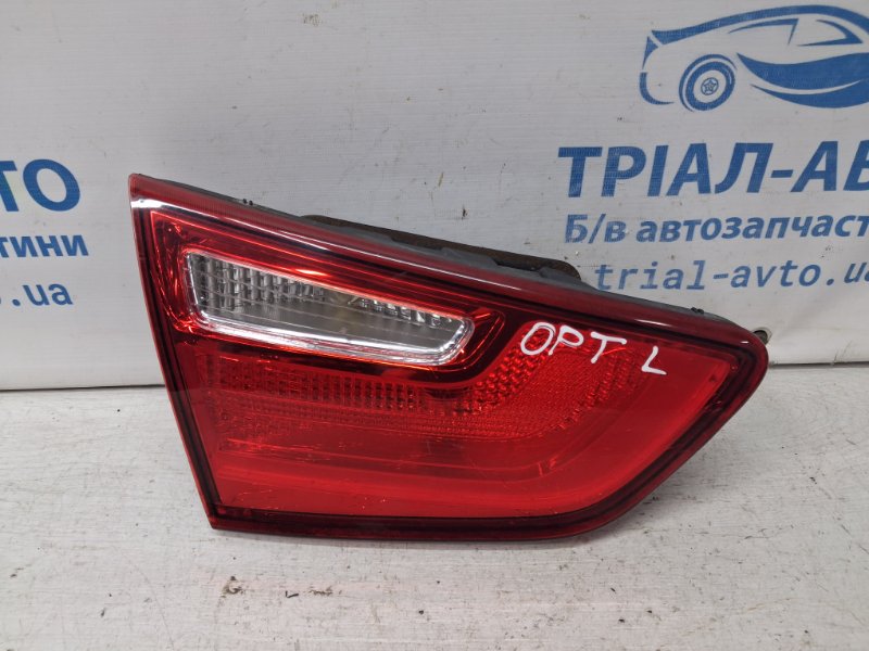 Фонарь задний внутренний левый Kia Optima 2010-2016 TF 2.4 бензин G4KJ 924032T620 Б/У