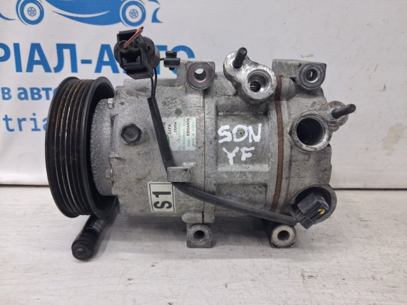 Компрессор кондиционера Hyundai Sonata 2010-2016 YF 2.4 бензин G4KJ 977013R000 Б/У