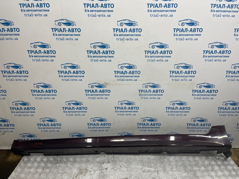 Накладка порога внешняя левая Kia Optima 2010-2016 TF 2.4 бензин G4KJ 877514C100 Б/У