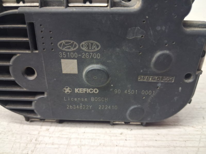 Заслонка дроссельная Sorento 2009-2021 XM 2.4 бензин G4KJ