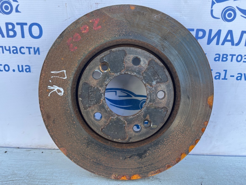 Запчасть диск тормозной передний Hyundai Sonata 2010-2016 YF 2.4 бензин G4KJ 517123Q000 Б/У Диск тормозной передний Hyundai Sonata 2010-2016 YF 2.4 бензин G4KJ 517123Q000 Б/У