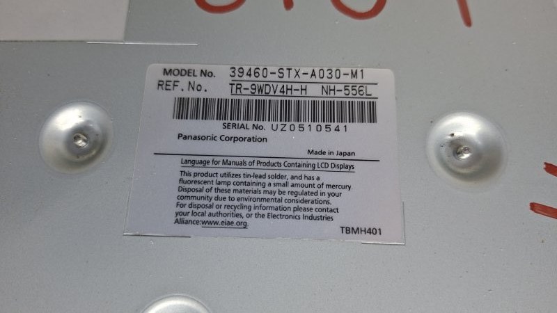 Монитор MDX 2006-2013 YD2 3.7 бензин J37A1