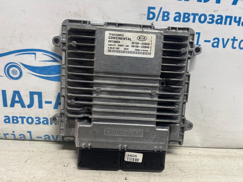 Блок управления двигателем Kia Optima 2010-2016 TF 2.4 бензин G4KJ 391382GBH0 Б/У