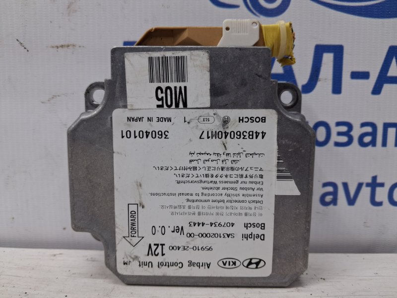 Блок AIRBAG Hyundai Tucson 2004-2009 JM 2.0 бензин G4GC 959102E400 Б/У