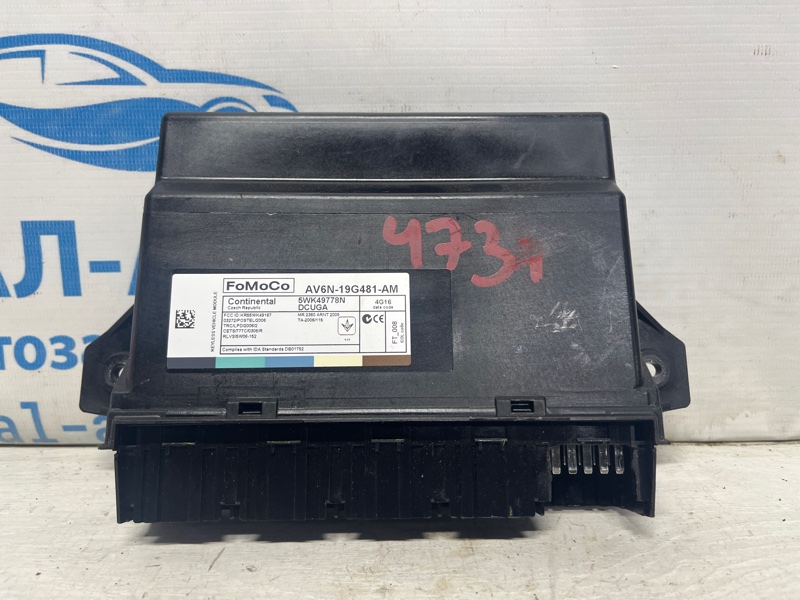 Запчасть блок комфорта Ford Escape 2012-2019 3 2.0 бензин ENR90 AV6N19G481AM Б/У Блок комфорта Ford Escape 2012-2019 3 2.0 бензин ENR90 AV6N19G481AM Б/У