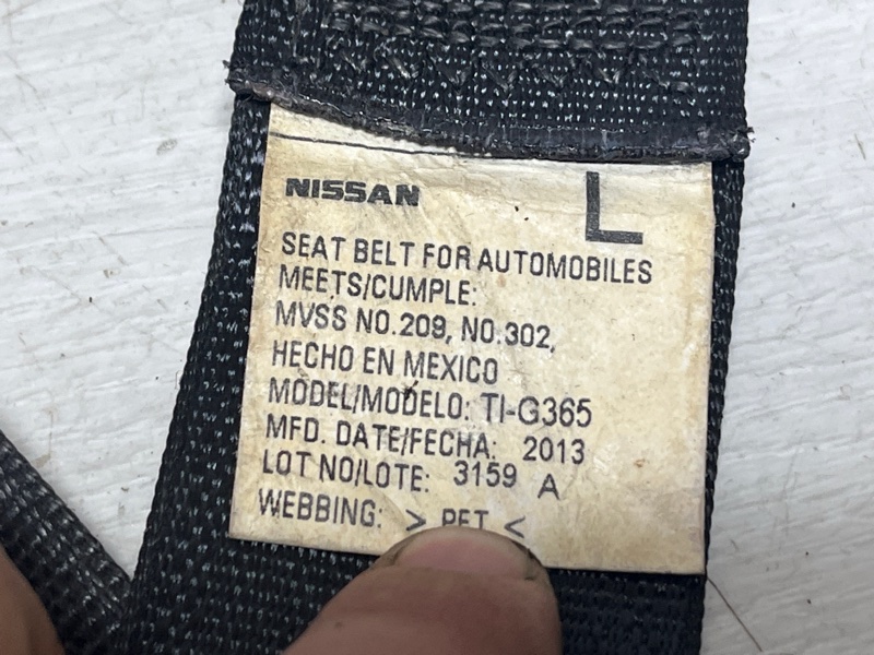 Ремень безопасности передний левый QX60 2013-2021 L50 3.5 бензин VQ35DE Ремень безопасности передний левый QX60 2013-2021 L50 3.5 бензин VQ35DE
