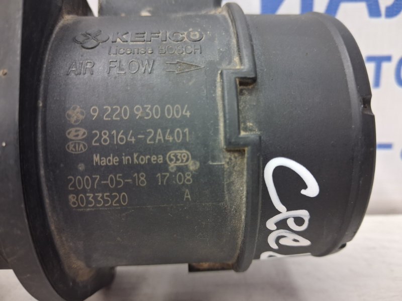 Датчик расхода воздуха Ceed 2007-2012 ED 1.6 diesel D4FB Датчик расхода воздуха Ceed 2007-2012 ED 1.6 diesel D4FB