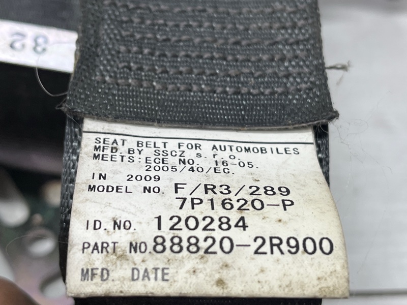 Ремень безопасности передний правый I30 2007-2012 FD 1.6 diesel D4FB Ремень безопасности передний правый I30 2007-2012 FD 1.6 diesel D4FB