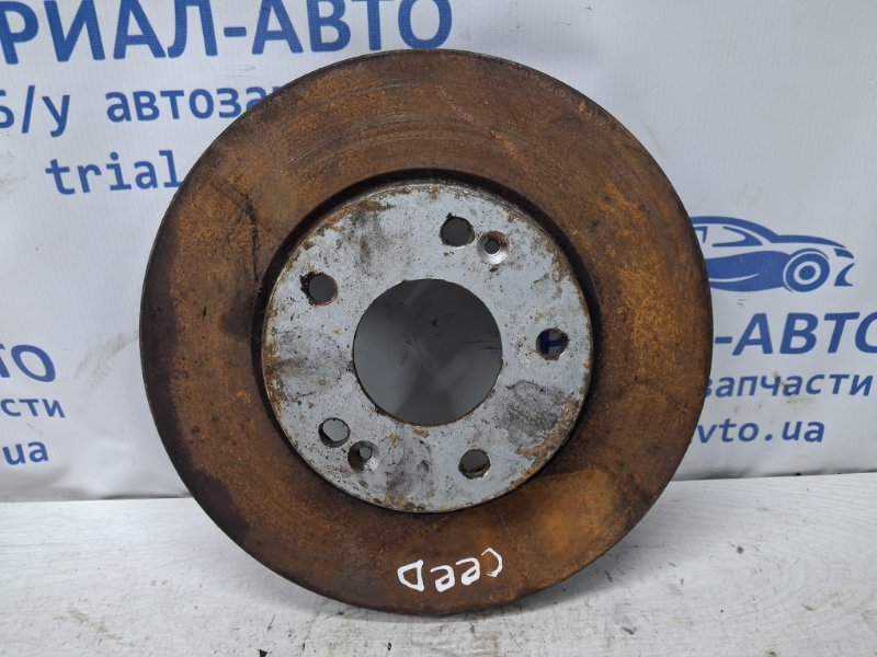 Запчасть диск тормозной передний Kia Ceed 2006-2012 ED 1.6 diesel D4FB 517121H000 Б/У Диск тормозной передний Kia Ceed 2006-2012 ED 1.6 diesel D4FB 517121H000 Б/У
