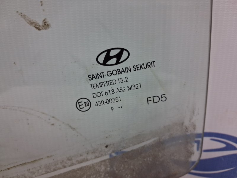 Стекло двери заднее левое Hyundai I30 FD 1.6 diesel D4FB Стекло двери заднее левое Hyundai I30 FD 1.6 diesel D4FB