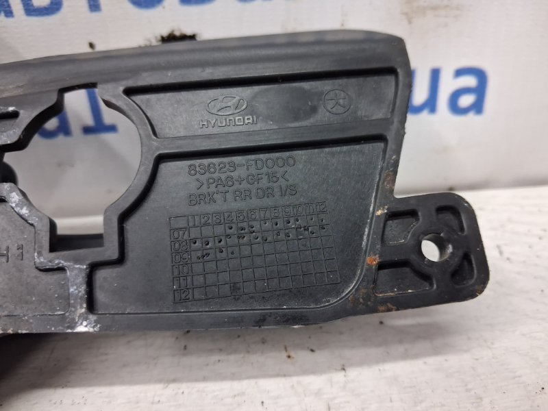 Ручка двери внутреняя задняя правая I30 2007-2012 FD 1.6 diesel D4FB Ручка двери внутреняя задняя правая I30 2007-2012 FD 1.6 diesel D4FB