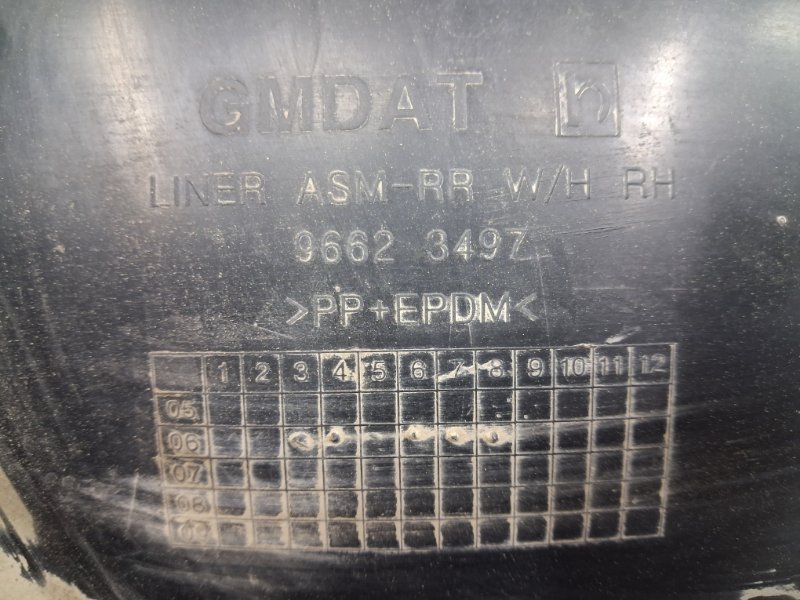 Подкрылок задний правый Captiva 2006-2018 C100 2.0 Дизель Z20S