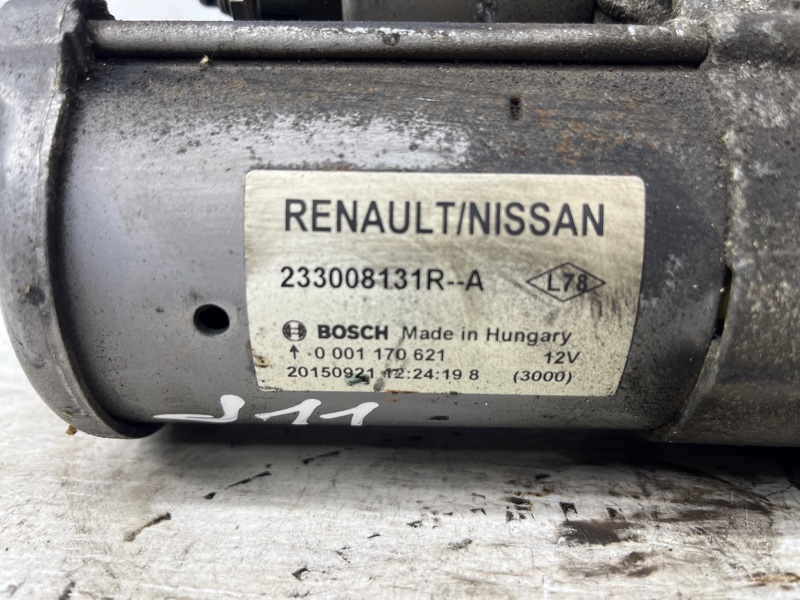 Стартер Qashqai 2013-2022 J11 1.6 diesel R9M